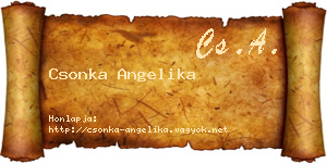 Csonka Angelika névjegykártya