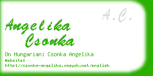 angelika csonka business card